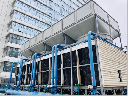 200噸橫流冷卻塔5米處測得噪音52分貝，問鼎整個(gè)行業(yè)誰能做到！